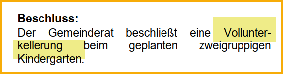 Ausschnitt aus dem Forsterner Amtsblatt vom August 2003. Thema: Neubau eines Kindergartens.