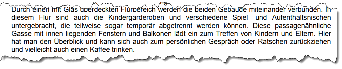 Ausriss aus dem Forsterner Mitteilungsblatt vom August 2004. Thema: Neubau Kindergarten.