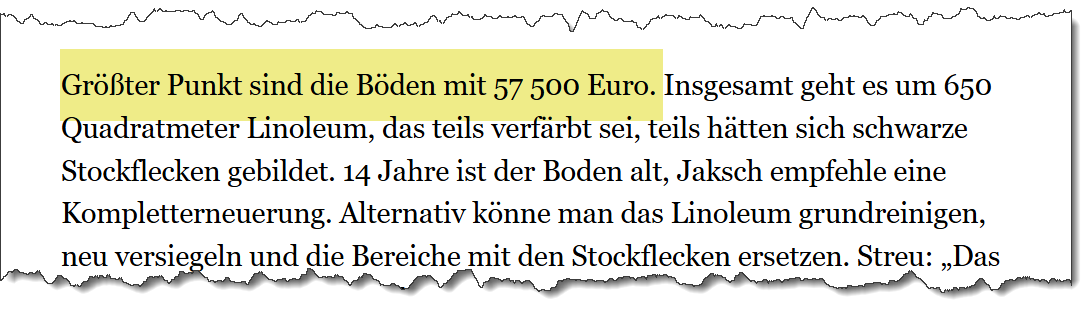 Ausriss aus dem Merkur vom 08.06.2022. Thema: Umbau des Kindergartens in einen Kinderhort.
