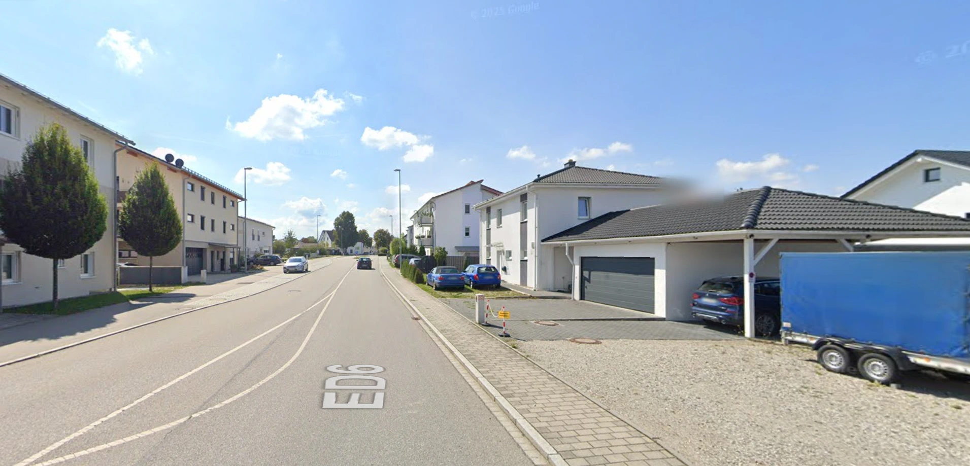 Google Street View Foto der Ortsmitte von Karlsdorf, 2026