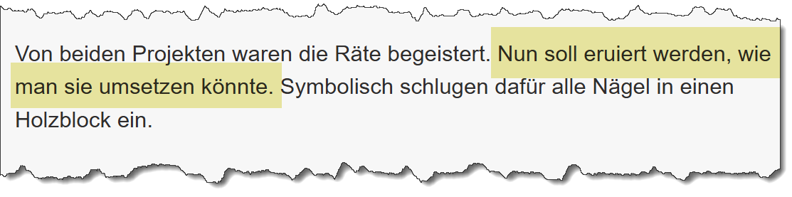 Ausriss aus dem Merkur vom 02.04.2026. Thema: Machbarkeitsprüfung eines Pumptracks.