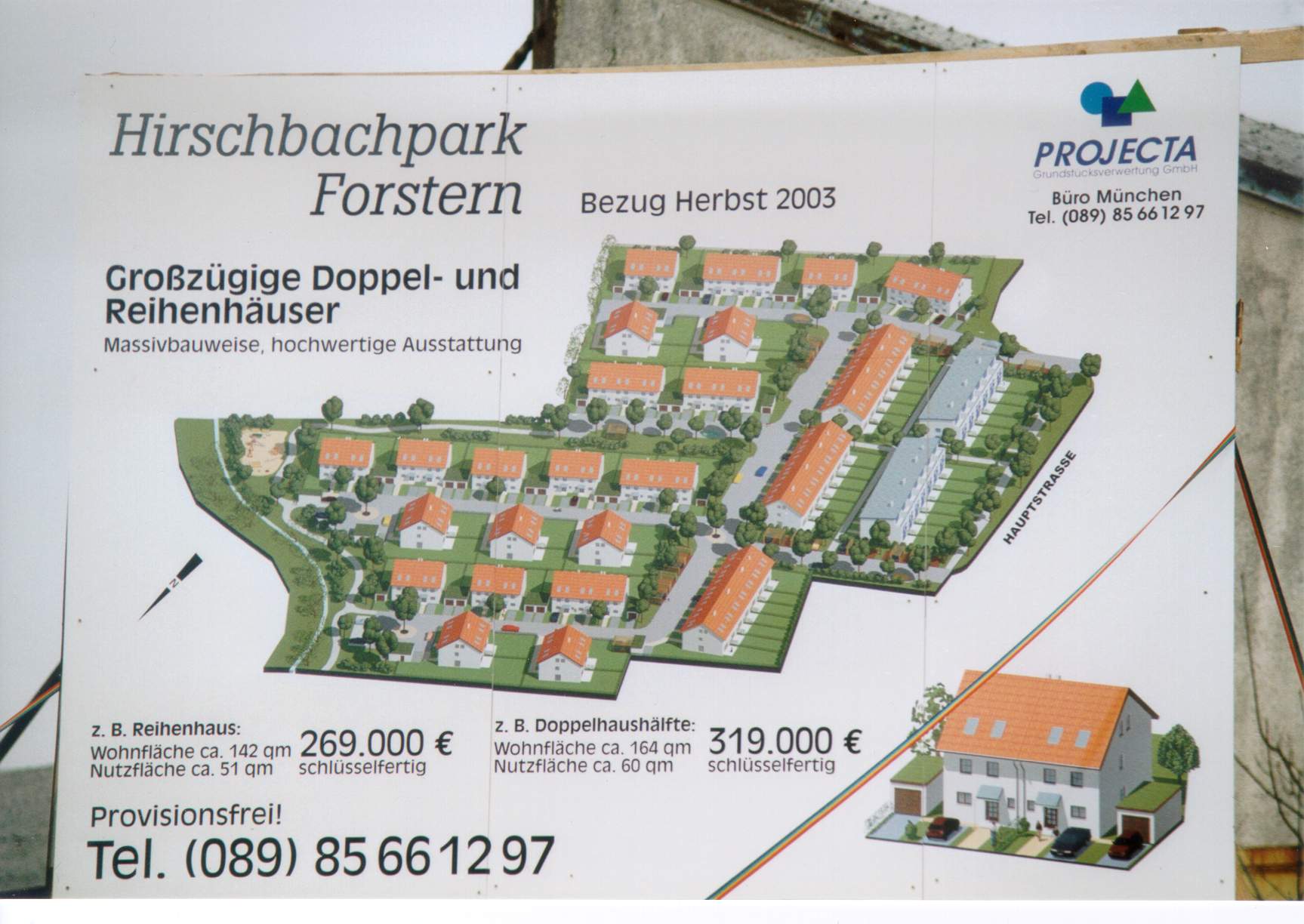 Bautafel Hirschbachpark Forstern